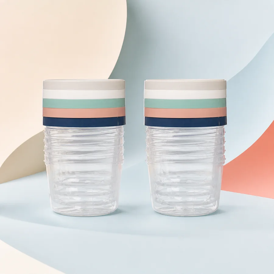 Photo de Pots individuels avec couvercle