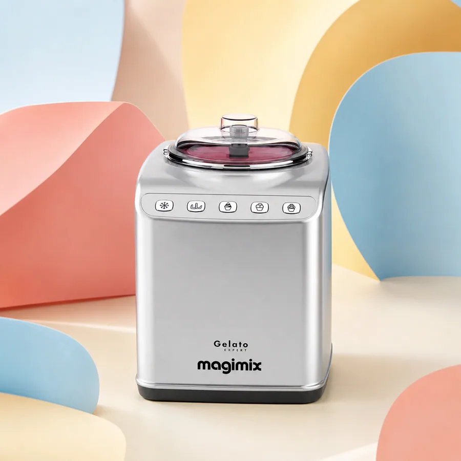 Mise en scène éditoriale fidèle de Magimix Gelato Expert