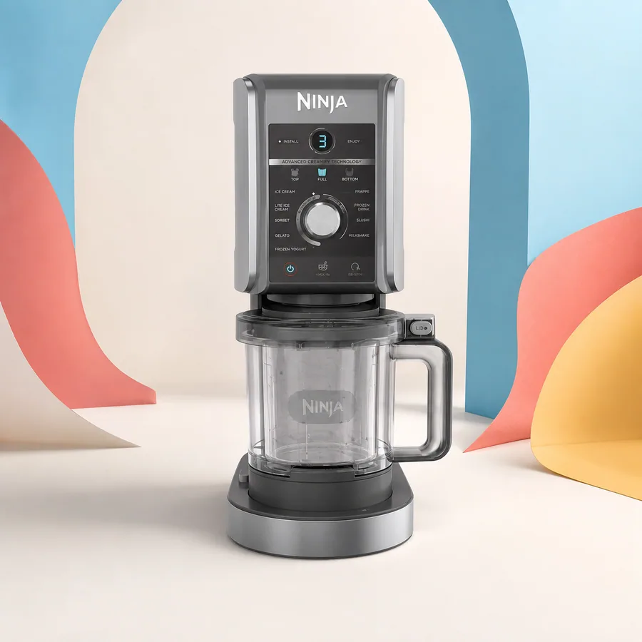 Mise en scène éditoriale fidèle de Ninja CREAMi Deluxe NC501EU