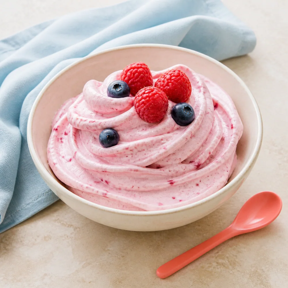 Frozen yogurt aux fruits rouges maison