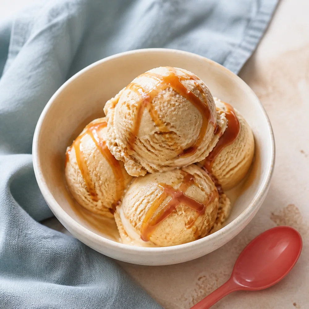 Glace caramel beurre salé maison